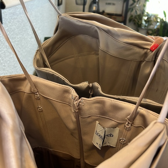 HOUSE OF CB 'Violette' Mushroom Satin Fishtail Maxi Gown NWOT - Picture 10 of 10